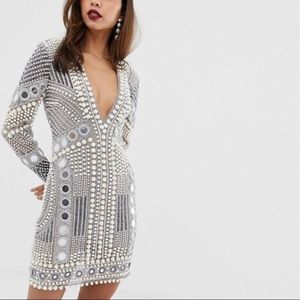 ASOS disc and pearl mini dress - worn once - 0
